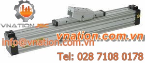 pneumatic cylinder / rodless / double-acting / guided