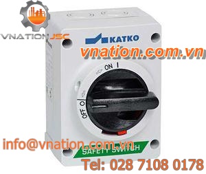 selector knob switch / multipolar / enclosed / polycarbonate