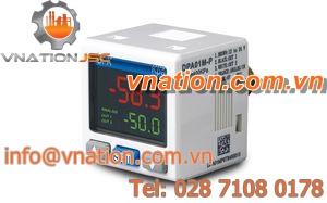 pressure sensor with digital display / with integrated amplifier