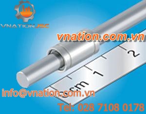slide shaft / single / stainless steel