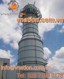 exhaust silencer / turbine / for filters / tubular