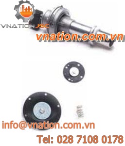 diaphragm valve / control / for gas / aluminum