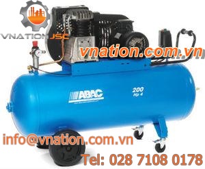 air compressor / piston / mobile / lubricated