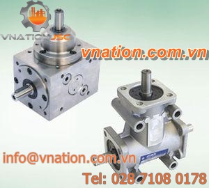 bevel gear reducer / orthogonal / for servo motor