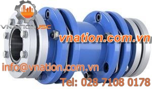 torsionally rigid coupling / membrane / flexible / steel
