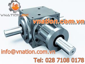 bevel gear reducer / orthogonal / transmission / high-rigidity