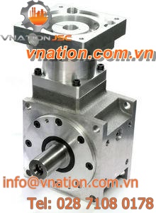 bevel gear reducer / helical / orthogonal / compact