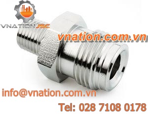 threaded fitting / straight / high-purity