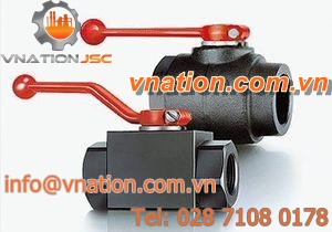 ball valve / lever / control / 2-channel