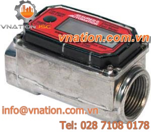 turbine flow meter / for fuel / in-line