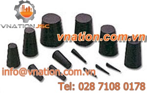 conical plug / male / silicone / EPDM