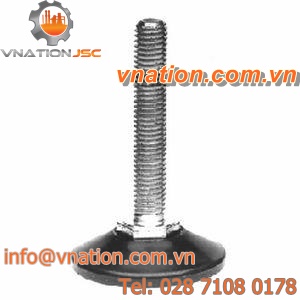 machine foot / adjustable / galvanized steel / fixed