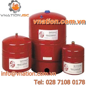 thermal expansion tank / heating / ABS / vertical
