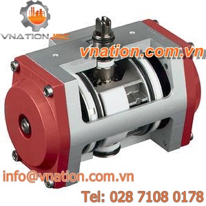 pneumatic valve actuator / quarter-turn / double-acting / rack-and-pinion