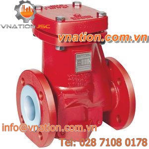 flange-mount non-return valve