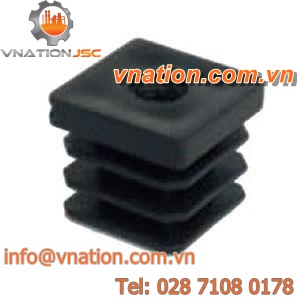 finned plug / square / snap-on / polyamide