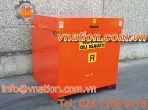 stainless steel crate / waste mineral oil collection