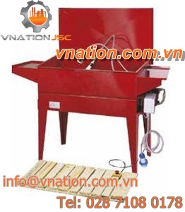 washing tank / steel / horizontal