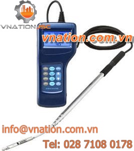 hot-wire anemometer / portable / multi-channel / digital