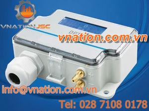 electronic pressure switch / differential / for air / for HVAC installations
