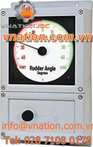rudder angle indicator / process / potentiometer / analog