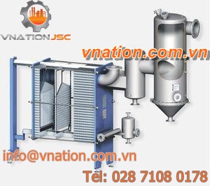 plate evaporator / rising film / process / for liquids