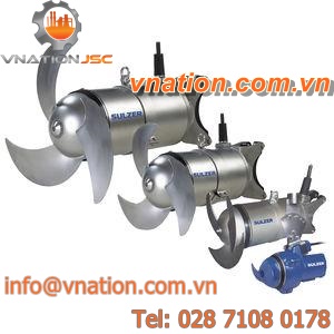 paddle mixer / batch / for wastewater / submersible