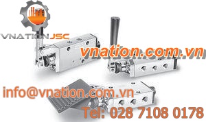 spool hydraulic directional control valve / manual / 4-way