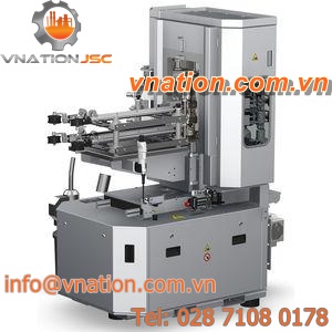 back labeler / cold-glue / bottle / with camera vision system