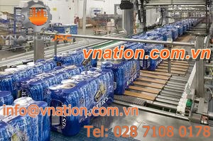 modular belt conveyor / for the food industry / food / for cans