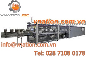 automatic shrink wrapping machine / with heat shrink film / beverage / bottle