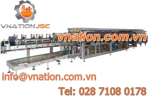 tray packer sleeve wrapping machine with heat shrink film / automatic / bottle