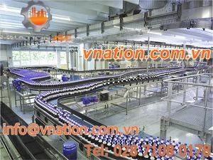 can conveyor / bottle / transport / horizontal