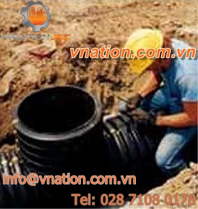 compression fitting / T / polyethylene / for drainage pipes