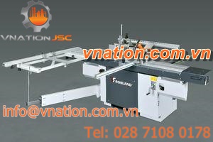sliding table saw / wood / with manual blade height adjustment