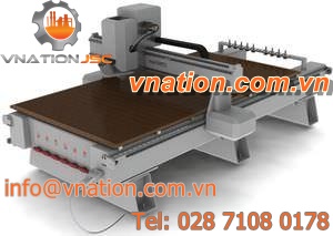 CNC router / 3-axis / 1-spindle / steel