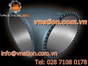 flange fitting / elbow / for water / sewage
