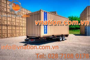 container trailer / 2-axle / heavy-duty