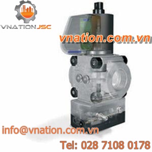 gas pressure regulator / single-stage / with solenoid valve