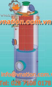 superheated steam boiler / fire tube / vertical