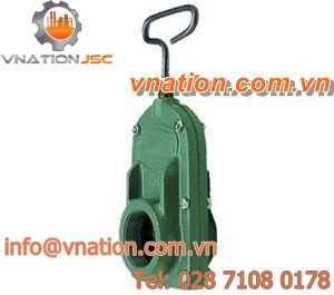 gate valve / manual / control / for gas