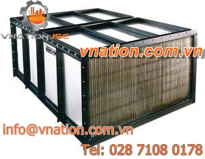 welded plate heat exchanger / air/air / stainless steel / high-performance