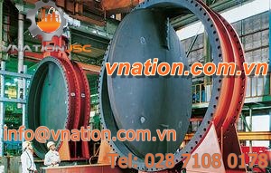 butterfly valve / control / for seawater / double-flange