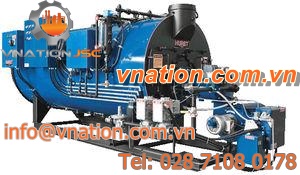 hot water boiler / gas / fire tube / horizontal