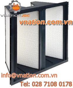 air filter / panel / high-efficiency / pleated