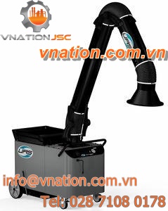 welding fume extractor / with self-cleaning filter / wall-mounted / with extraction arm