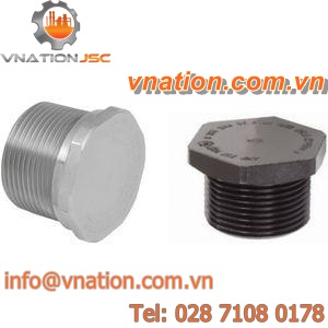 hexagonal plug / threaded / brass / aluminum