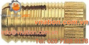 threaded insert / brass / round