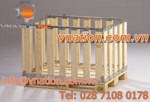 wooden pallet box / folding