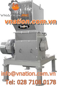 single-shaft shredder / plastics / rugged